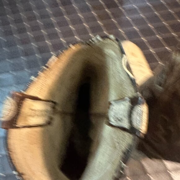 Vintage Mercedes Two-Tone Cowboy Boots – Distressed Leather Western Wear - Picture 5 of 9